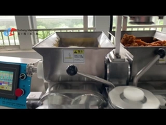 bocado de la comida que hace encrustar la cadena de producción de máquina